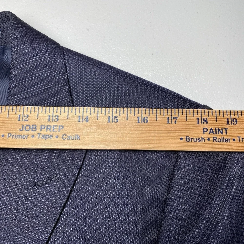 Versace Collection Blazer 50 (40R) Wool Blend 2B1V Peak Lapel Textured READ